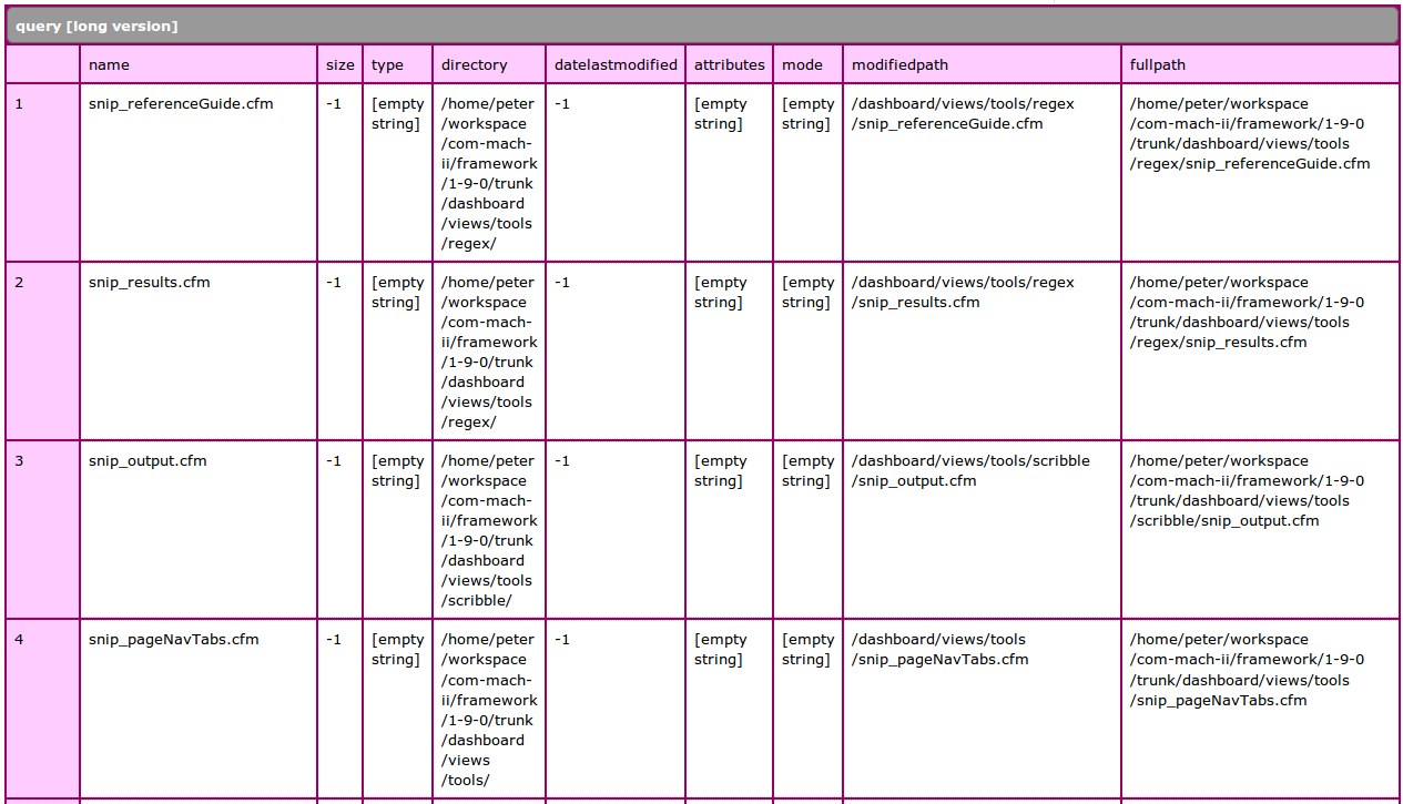 Image: Matching Files with Relative Path Results Image: Matching Files with Absolute Relative Results
