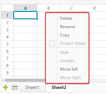 Sheet Operations